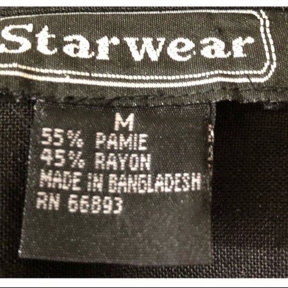 Starwear black belted Button DownShirt Vest  size M - Picture 4 of 5